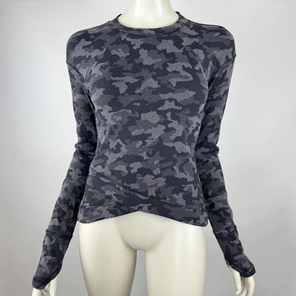 Lululemon Close to Crossing Pullover Women 6 Long Sleeve‎ Riki Heritage Camo Top - Picture 1 of 13